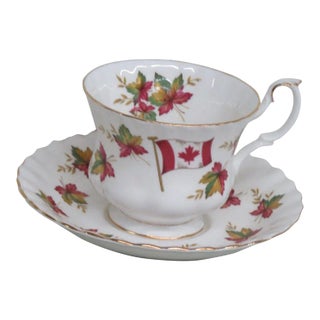 Royal Albert Bone China Canada From Sea to Sea Tea Cup and Saucer Set For Sale