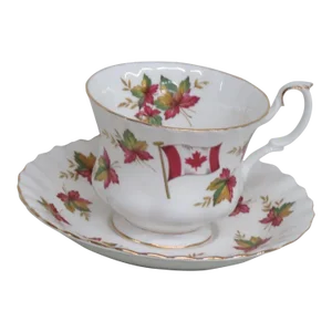 Royal Albert Bone China Canada From Sea to Sea Tea Cup and Saucer Set