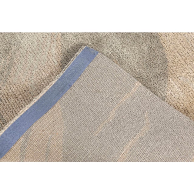 Modern Hand-Knotted Silk and Wool Runner by Doris Leslie Blau For Sale In New York - Image 6 of 6