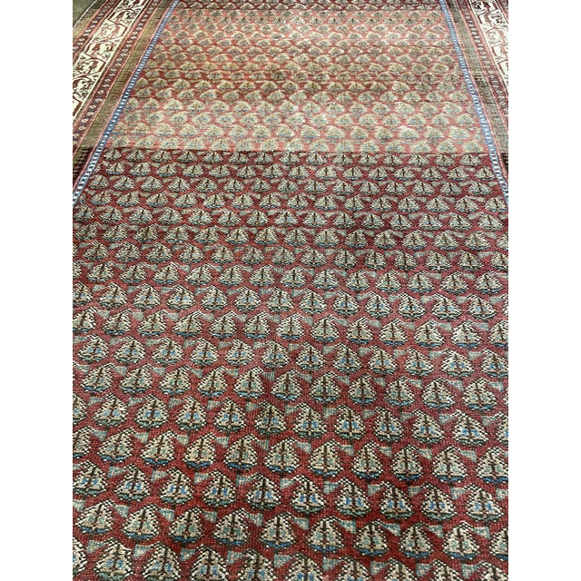 1990s Handwoven Bakhtiari Design Persian Rug 5'10" X 12'2" For Sale - Image 4 of 7