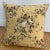 Lovely Yellow and Floral Vintage Showroom Sample Pillow by TRS Never been used.