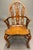 Set of 6 Gothic Windsor style dining chairs in mahogany, including four side chairs and two armchairs. The chairs feature...