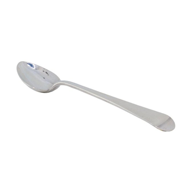 Silver Plain Silver Rice and Serving Spoon For Sale - Image 8 of 8