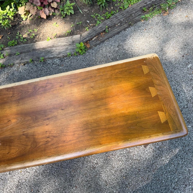Brown Mid Century Modern Lane Acclaim Rectangular Coffee Table by Andre Bus For Sale - Image 8 of 12