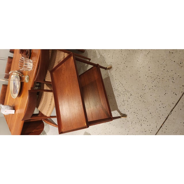 Mid 20th Century Vintage teak Bar Cart for John Stuart For Sale - Image 5 of 5