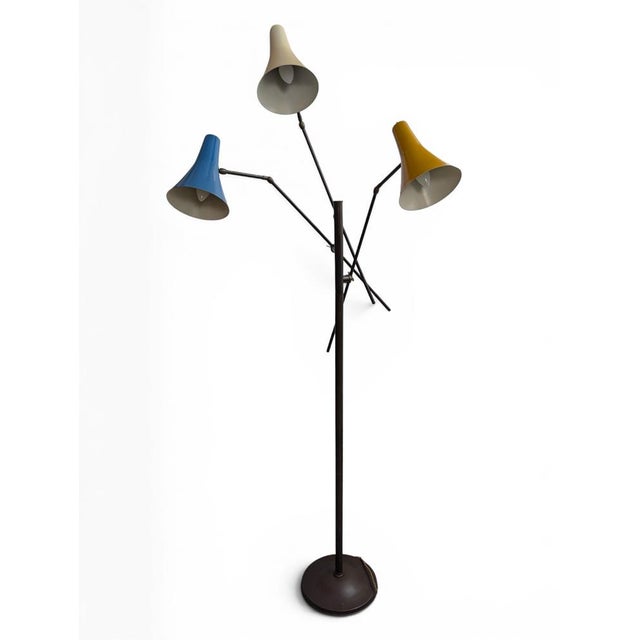 Mid-Century Modern Three-Arm Floor Lamp, 1950s For Sale - Image 11 of 11