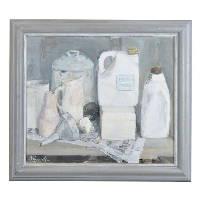 Imants Vecozols, Various Dishes, 2025, Oil & Cardboard For Sale
