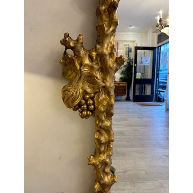 18th Century Large Antique 18th Century Italian Giltwood Mirror For Sale - Image 5 of 7