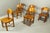 Brown Chairs attributed to Rainer Daumiller, 1970s, Set of 6 For Sale - Image 8 of 17