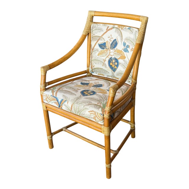 McGuire Furniture Co Bamboo Rattan Target Dining Arm Chair - 1 of 6 Available.