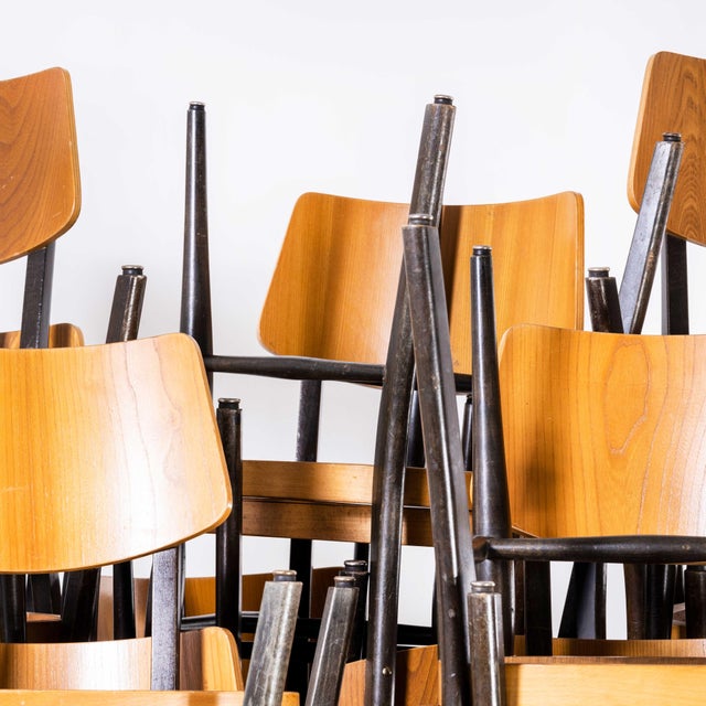 Saddle Back Dining Chairs, 1970s, Set of 6 For Sale - Image 14 of 17