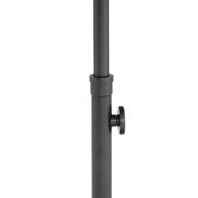Contemporary Myles Accent Table Large, Oil Rubbed Bronze with Marble Top For Sale - Image 3 of 6