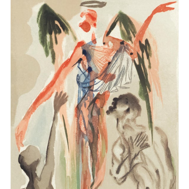 Salvador Dalí 1963 Dalí Divine Comedy Engraving Purgatoire Chant 31 "Vers l'Arbre De La Loi" (Towards the Tree of the Law) For Sale - Image 4 of 9
