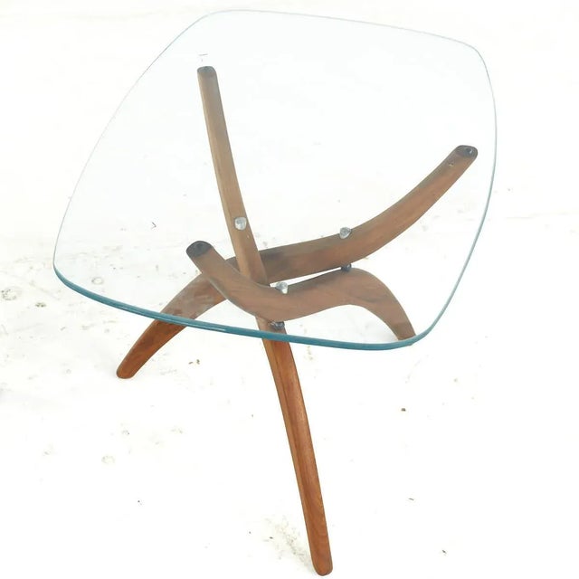 Forest Wilson Mid Century Walnut Side Tables - Pair For Sale - Image 11 of 12