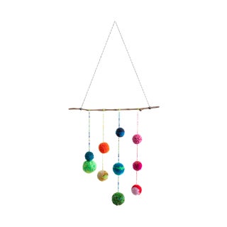 Dana Haim Multicolor Pom-Pom Mobile For Sale