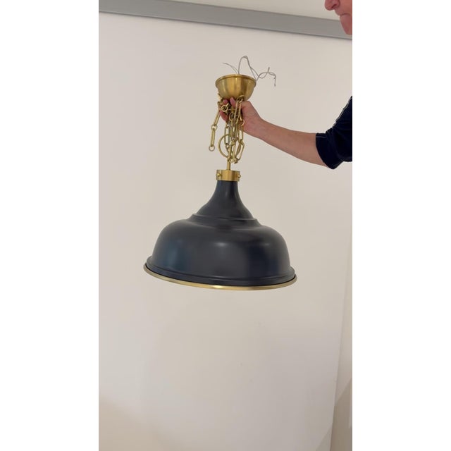 Interior Designer selling brand new pendant WITH 50" OF CHAIN Only installed for one week. Perfect condition. Designed by...