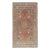 Vintage Turkish Oushak Rug With Terracotta Field and Geometric Medallion 4'9 X 9'0 For Sale
