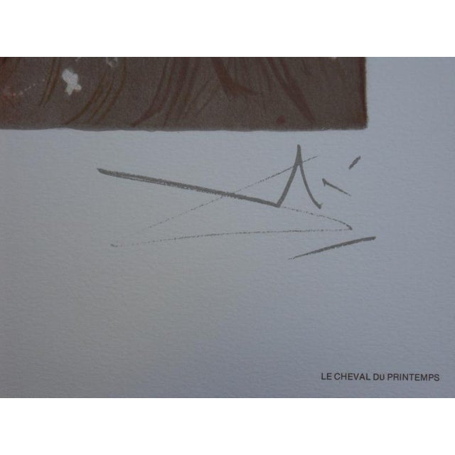 Salvador Dali, Les Chevaux, Lithograph For Sale - Image 4 of 5