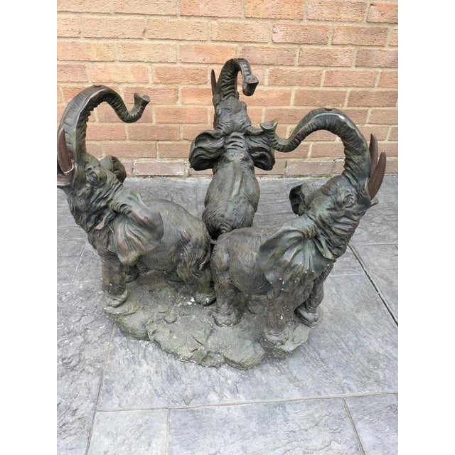 Mid-Century Sculptural Elephant Coffee Table with Glass Top, 1970s For Sale - Image 6 of 10