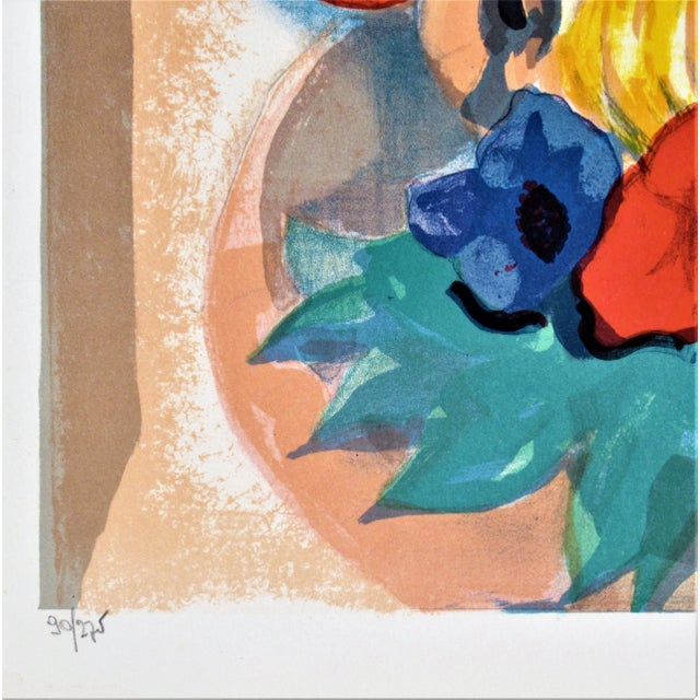 1970s Georges Lambert, La Femme au Bouquet (Woman with Bouquet), Circa 1975 For Sale - Image 5 of 6