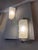 Splendid Pair of Art Deco Wall Sconces by Belgian Glassworks and Brussels Chandeliers Circa 1930 Rectangular pressed glass...