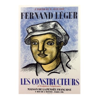 Fernand Leger Lithograph 32 Les Constructeurs Art in Posters 1959 For Sale