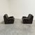 Mid-Century Modern Mid-Century Modern Leather Club Chairs, 1970s, Set of 2 For Sale - Image 3 of 7
