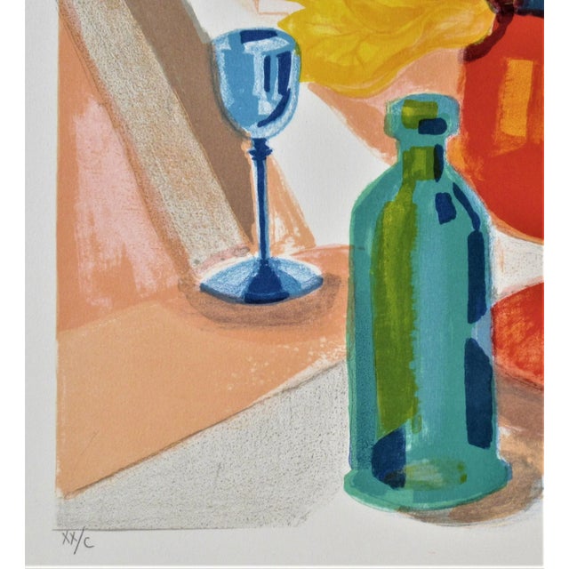 1970s Georges Lambert, Nature Morte a la Bouteille ((Still Life with Bottle), Circa 1975 For Sale - Image 5 of 6