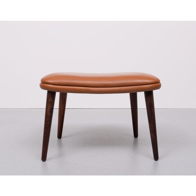 Vintage Stool by Illum Wikkelsø, 1955 For Sale - Image 6 of 8