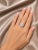 Material: 14K White Gold Stones: Brilliant Round Diamonds - total weight 0.7 carats Design: Geometric Pattern Ring Weight:...