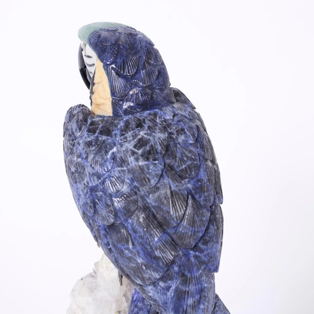 Stone Carved Stone Parrot For Sale - Image 7 of 9