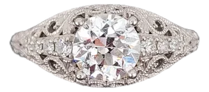 1.15 Ct Old European Cut Diamond Ring Size 6
