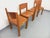 Tan Vintage Chairs in Elm and Leather from Maison Regain, 1970s-1980s, Set of 4 For Sale - Image 8 of 18