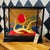Large Japanese Kanazawa Gold Leaf Twin Crane Sculpture in Glass Case Vintage For Sale - Image 4 of 13