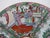 Chinese Rose Medallion porcelain plate featuring hand-painted panels of figures, birds, and flowers. Brightly colored in...