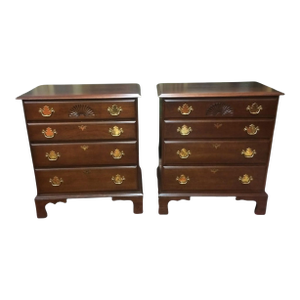 Vintage Bachelor Chests, Nightstands, Harden Furniture, the Pair