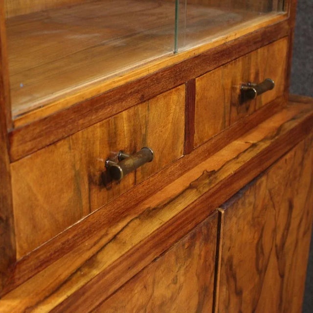 20th Century Italian Art Deco Style Display Cabinet, 1950s For Sale - Image 12 of 13