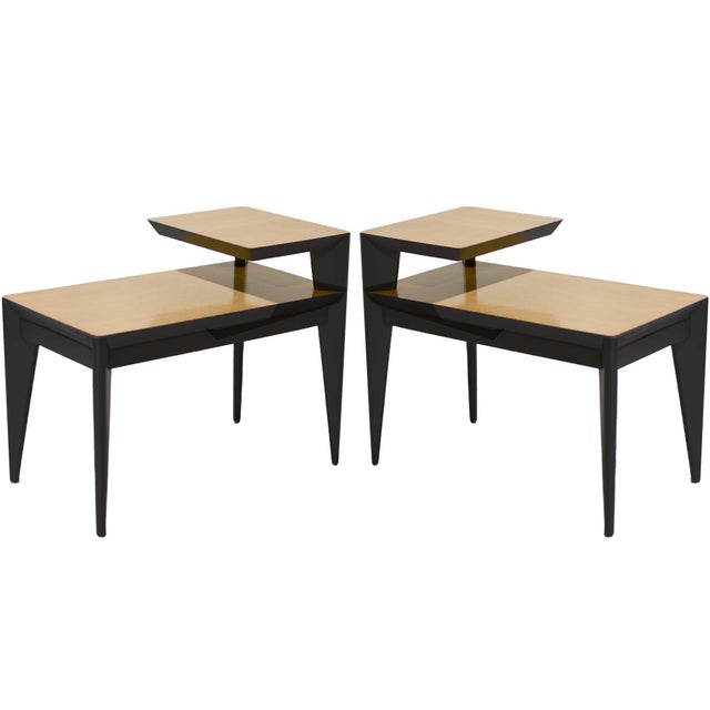 1950s MCM Atomic Two-Tier End Table - Set of 2 For Sale - Image 13 of 13