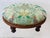 French Antique Footstool Reupholstered in Designer Fabric For Sale - Image 3 of 8