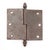This door hinge is made of cast iron with acorn tips, a lift off knuckle, and a template hole pattern. The original...