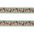 Contemporary Nostalgic Santa Print Wired Ribbon (Set of 2) For Sale - Image 3 of 3