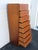 Late 20th Century Mid Century Danish Modern Tall Narrow Lingerie Jewelry Chest 6628 For Sale - Image 5 of 15