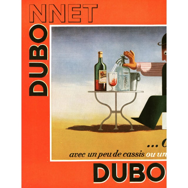 Matted Art Deco Alcohol Aperetif Dubonnet-Am Cassandre | Chairish