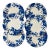 Set of Six Royal Stanford Dinner Plates in Blue and White For Sale