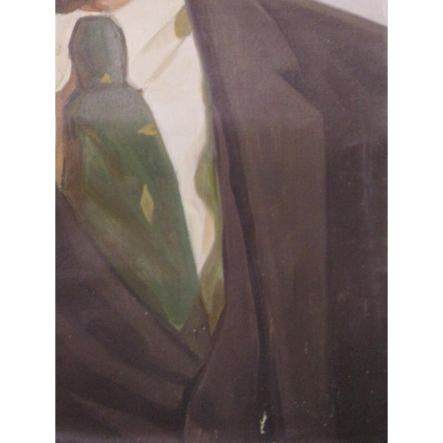 1970s Vladimir Lenin Portrait Painting, Soviet Socialist Realism Art 100-70 For Sale - Image 6 of 6