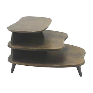Mid-Century Stepped End Table For Sale