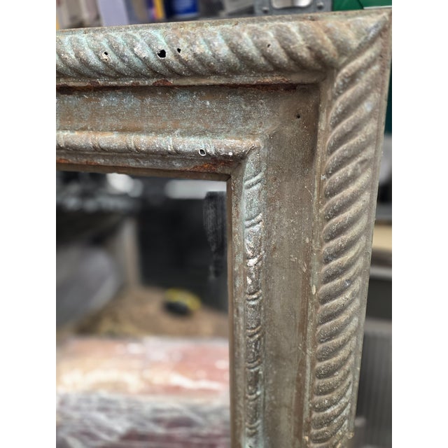 Gothic Enormous Vintage Copper Mirror For Sale - Image 3 of 4