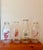 American Set of 5, Vintage Milk Bottles and Holder for Flowers/Display For Sale - Image 3 of 15