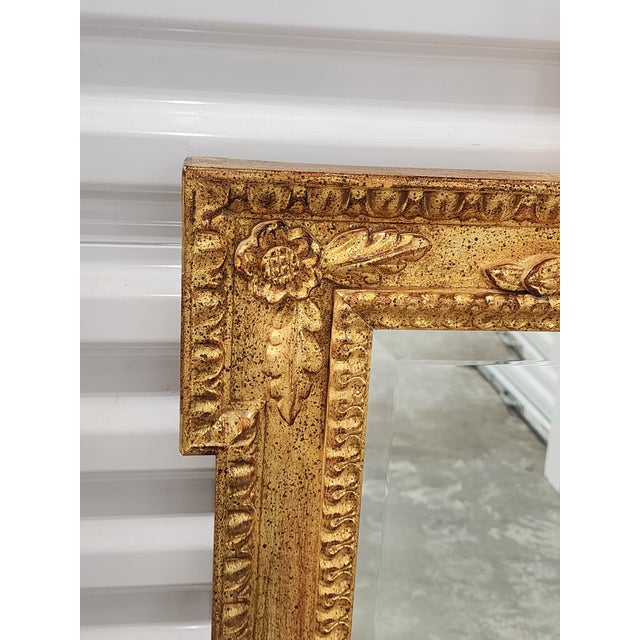 Wood Vintage Giltwood Mirror With Seashell Motif For Sale - Image 7 of 15