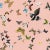 Schumacher Sample - Schumacher X Peg Norris Queen's Flight Panel Set Wallpaper in Pink For Sale - Image 4 of 4
